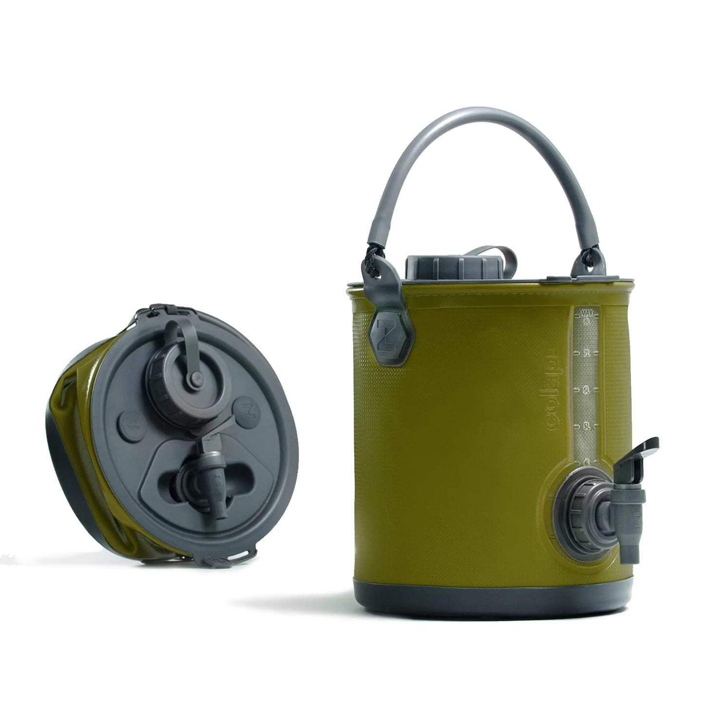 2-in-1 Camping Colapzii | Collapsible Water Container with Spigot