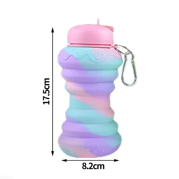 Cotton Candy | Collapsible Silicone Sports Water Bottle