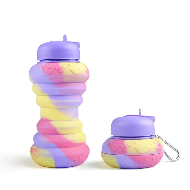 Cotton Candy | Collapsible Silicone Sports Water Bottle