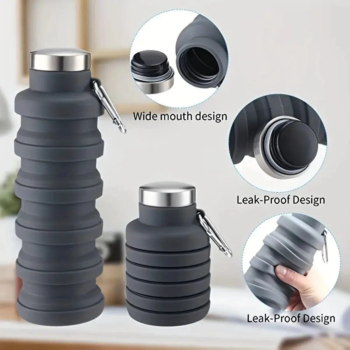 1pc Flask | Collapsible Water Bottle