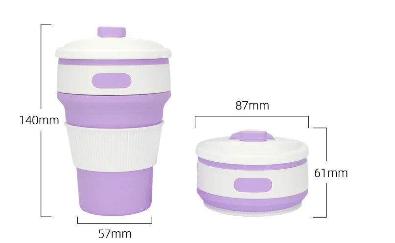 Personal Coffee Cup | Collapsible Silicone Cup