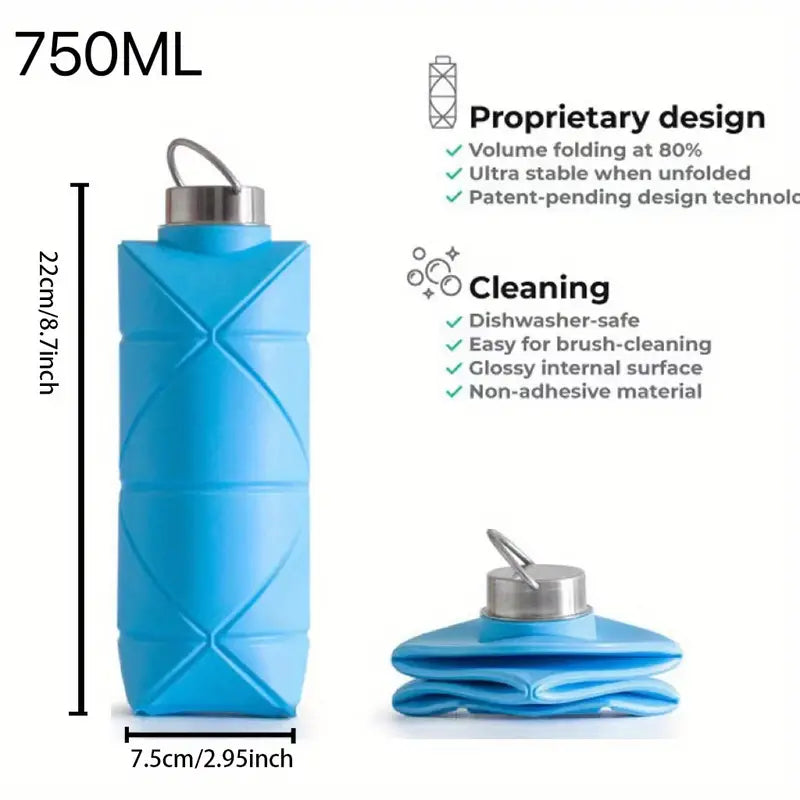 Lady's Gym | Collapsible BPA-Free Silicone Water Bottle