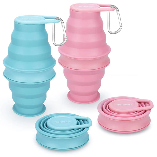 Nefeeko | 2 Pack Collapsible Water Bottles
