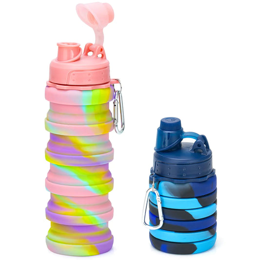 2 Pack Candy Crush | Collapsible Water Bottles