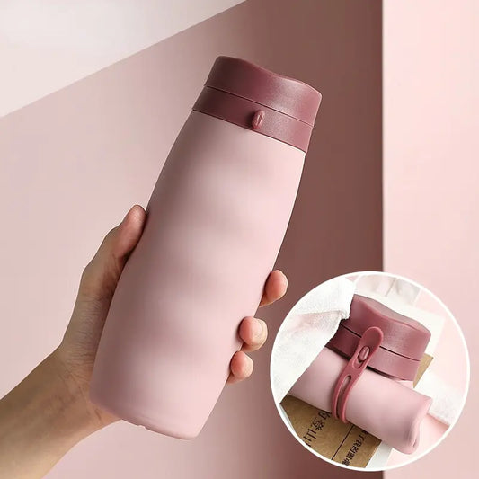 600ml Foldable Water Bottle (Soft Flask)
