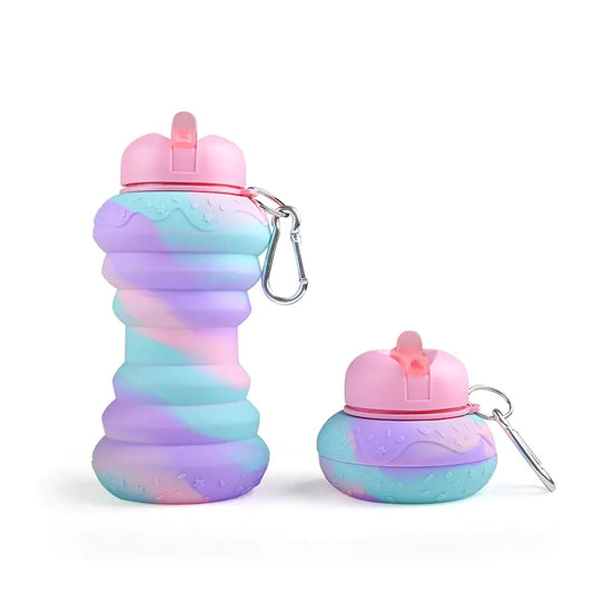 Cotton Candy | Collapsible Silicone Sports Water Bottle