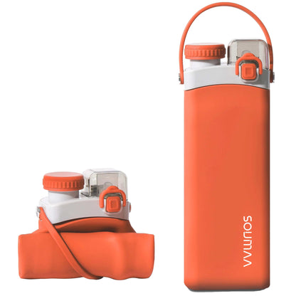 SOUMAA | Silicon Collapsible Water Bottle with Straw