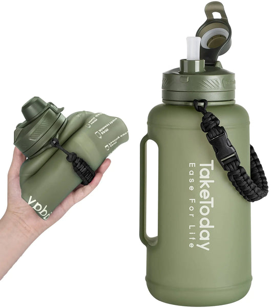 TakeToday | Collapsible Water Bottles with Straw