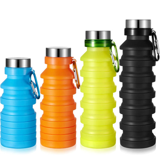 Tessco | 4 Pack Collapsible Water Bottles